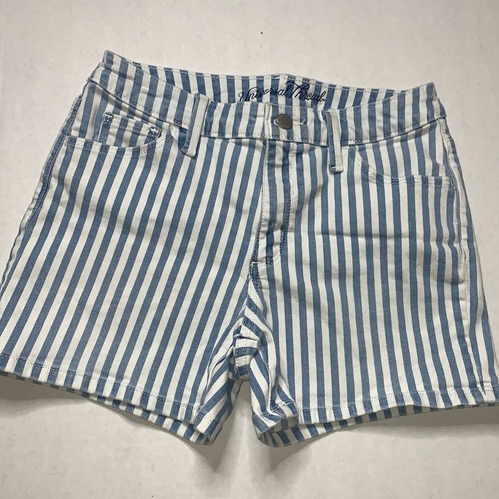 High rise jean shorts